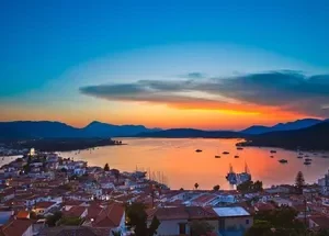 poros island sunset